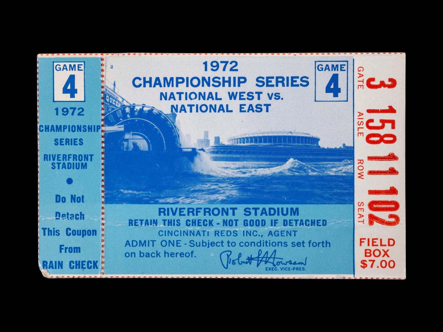 A Group of Significant 1972 Tickets From the Final Games of Roberto Clemente,