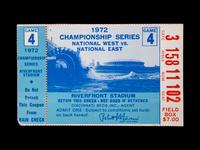 A Group of Significant 1972 Tickets From the Final Games of Roberto Clemente,