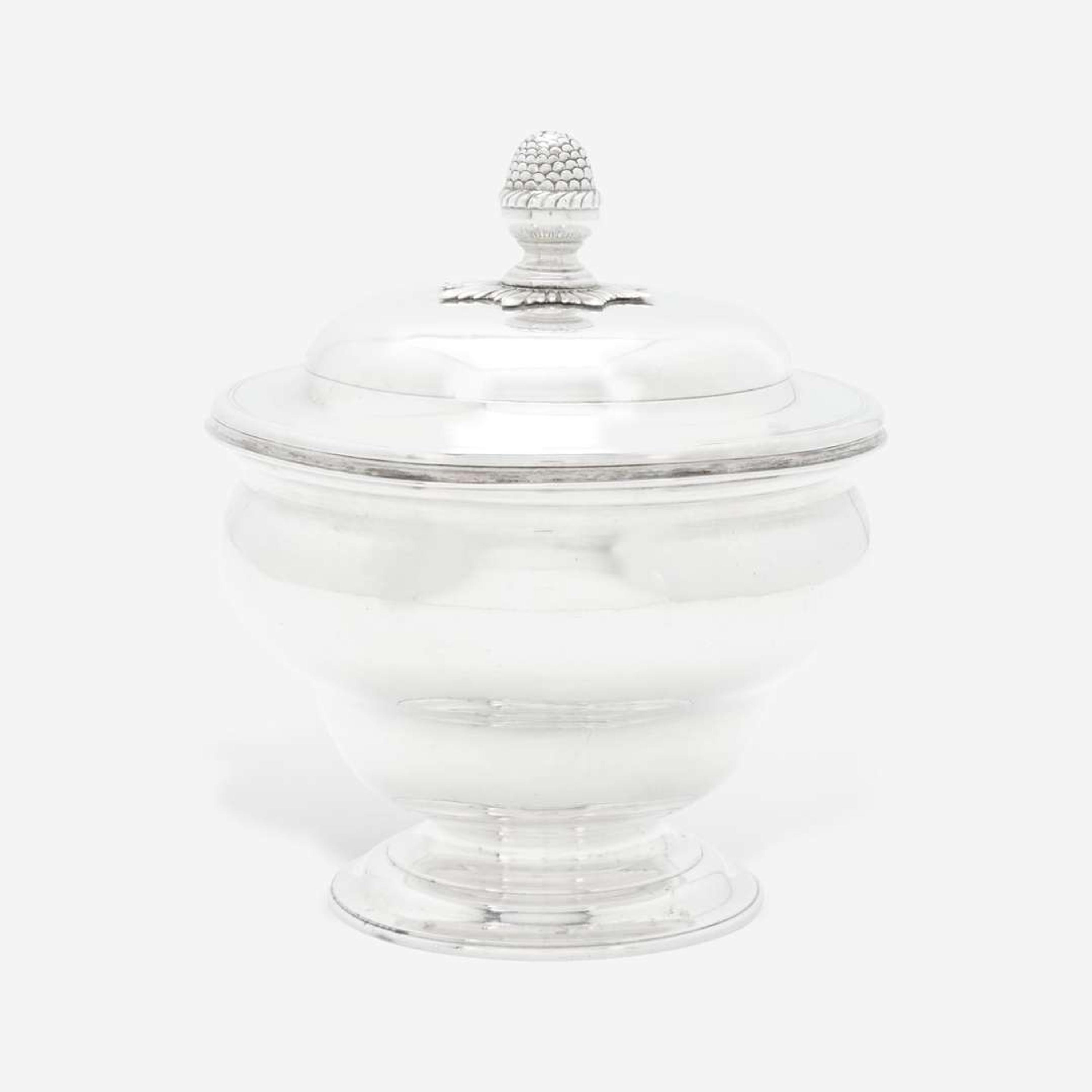 A silver covered sugar bowl Myer Myers (1723-1795), New York, NY, circa 1760