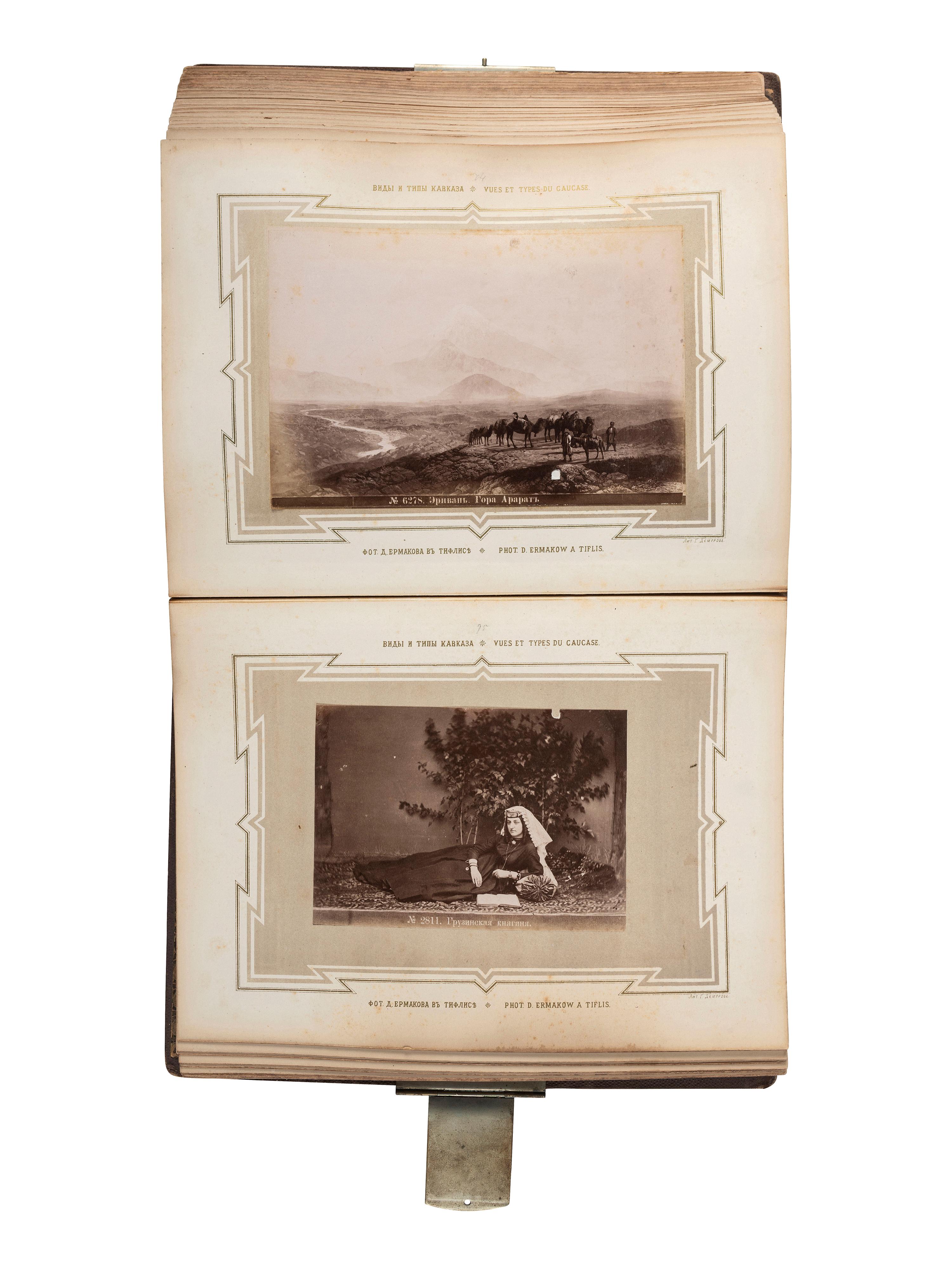 [EARLY PHOTOGRAPHY] -- [RUSSIA]. Album containing photographs of Russia. Ca 1860s.