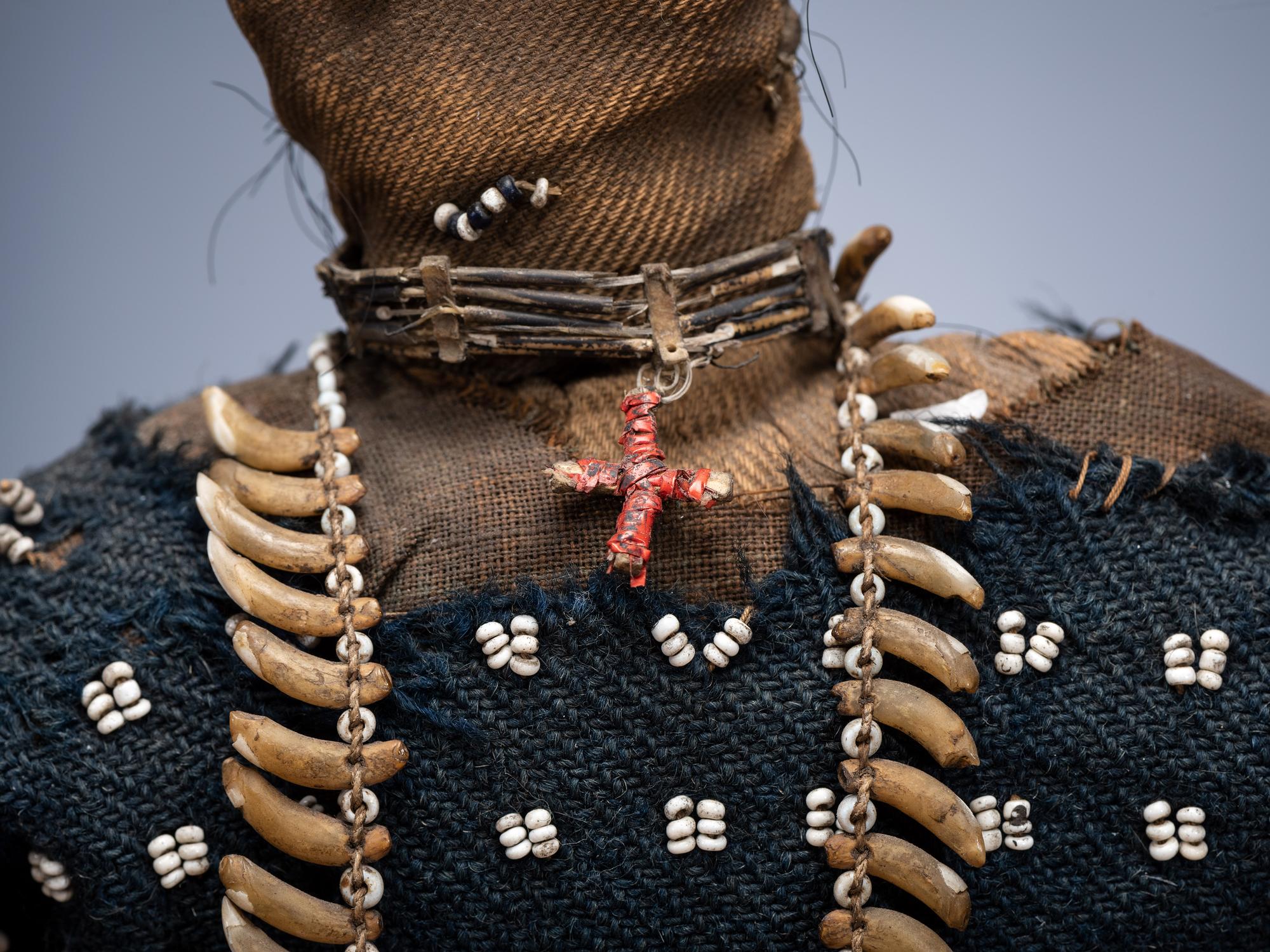 Sioux Beaded Doll, with Necklace