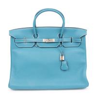 Hermès Turquoise Leather Birkin Bag, 2007