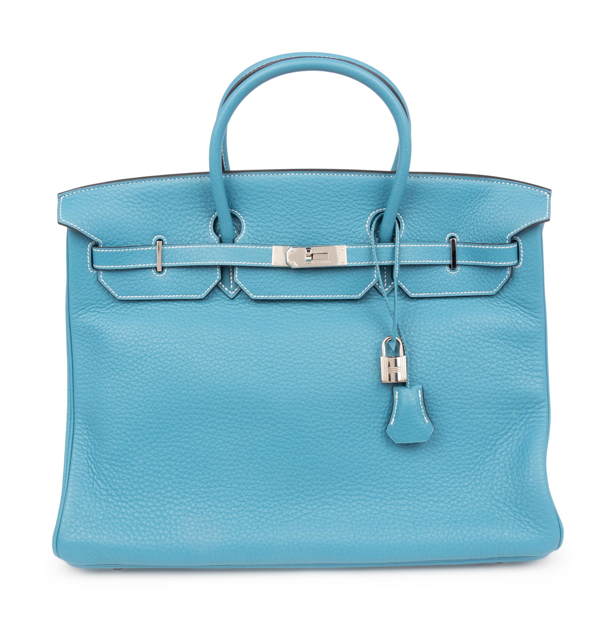 Hermès Turquoise Leather Birkin Bag, 2007