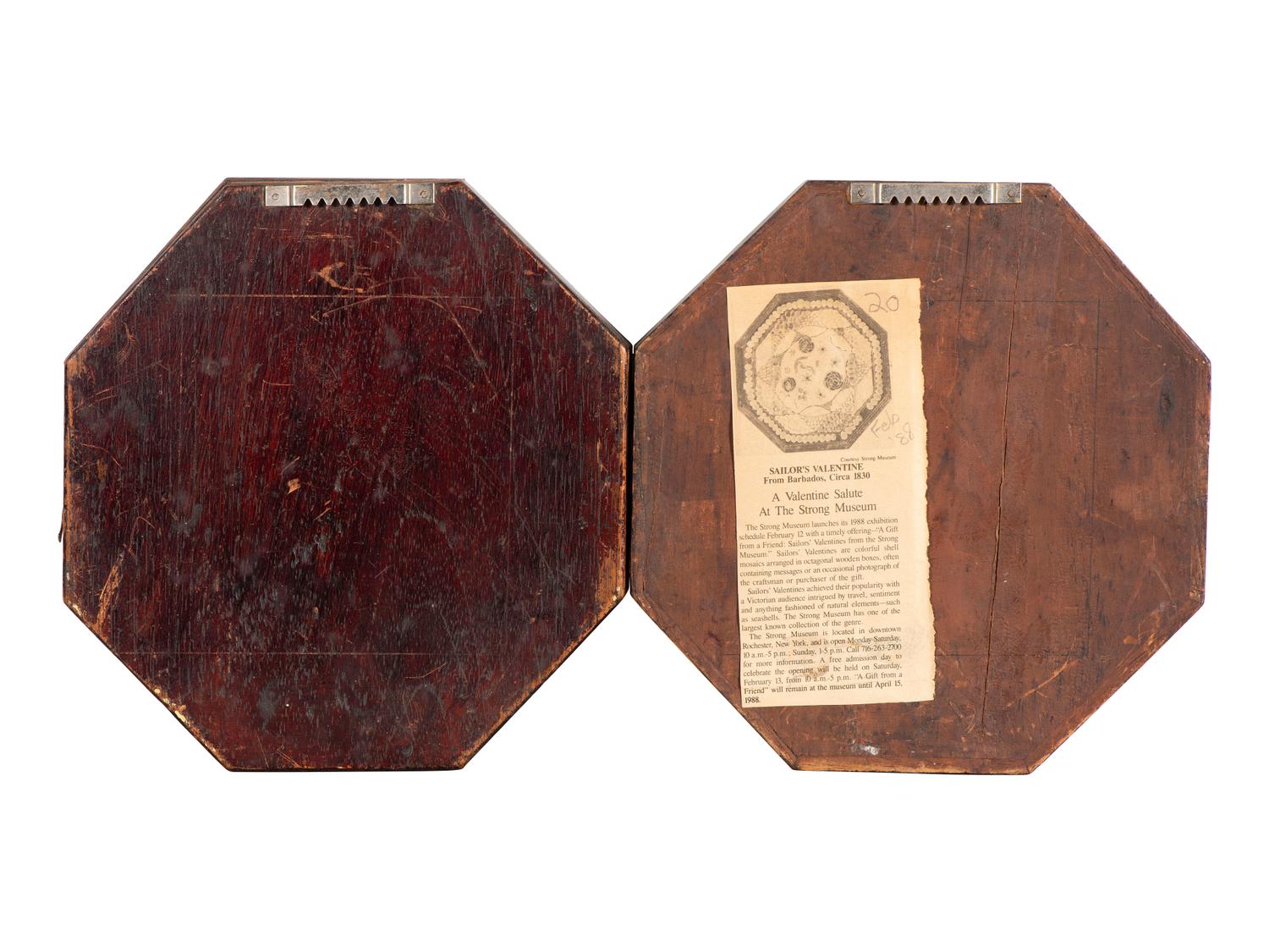 A Shellwork Double Sailor's Valentine