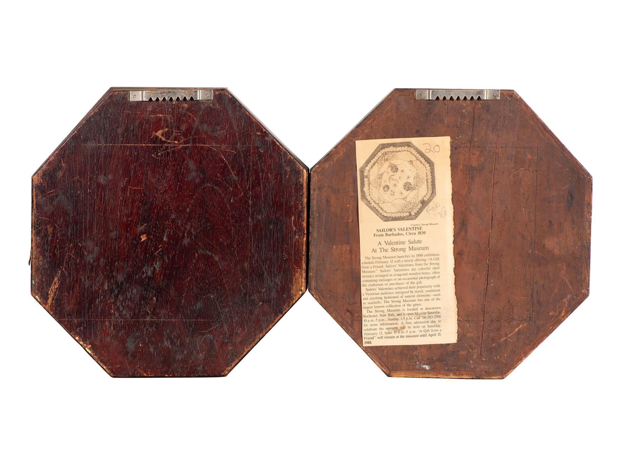 A Shellwork Double Sailor's Valentine