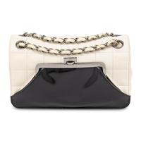 Chanel, Front-Pocket Bicolor Flap Bag