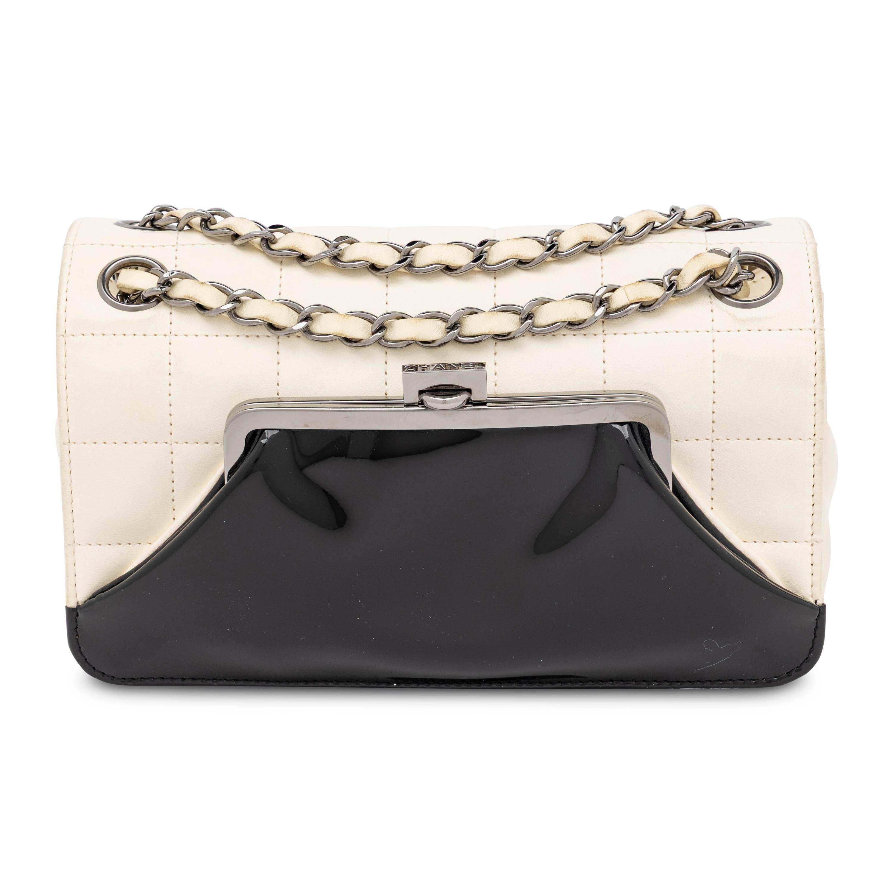 Chanel, Front-Pocket Bicolor Flap Bag