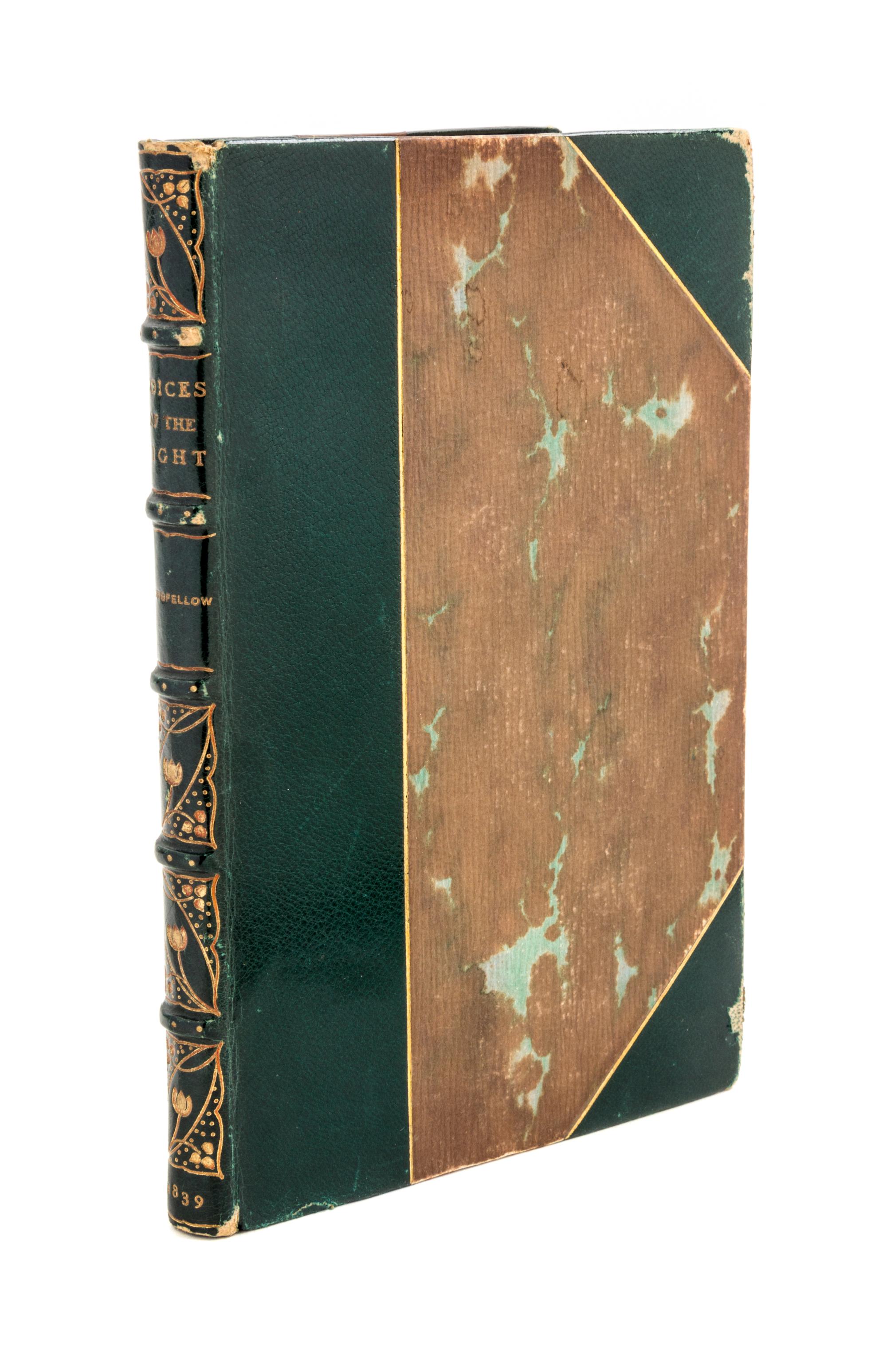 LONGFELLOW, HENRY WADSWORTH. Voices of the Night. Cambridge, 1839. First edition, second issue.