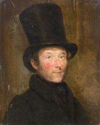 Follower of David Wilkie, (British, 1785-1841), Man in a Top Hat