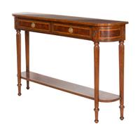 A George III Style Inlaid Mahogany Side Table