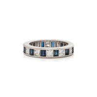 DIAMOND AND SAPPHIRE ETERNITY BAND
