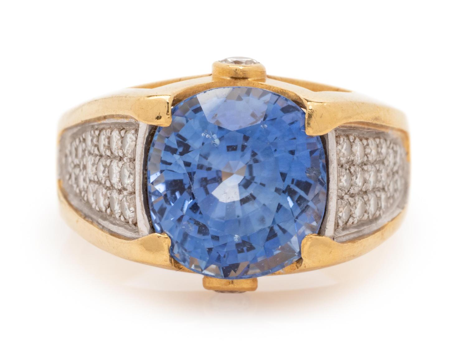Sapphire and Diamond Ring