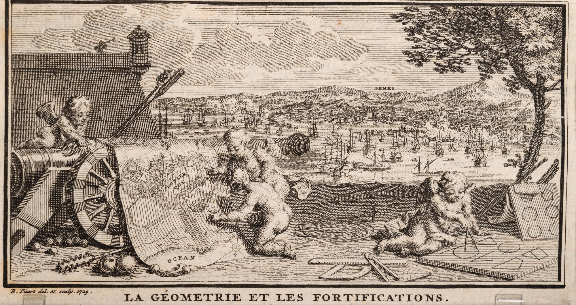 A group of three plates from Oeuvres Diverses de M. de Fontenelle de l'academie