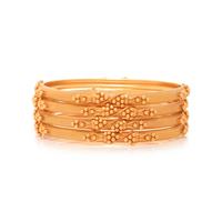 HIGH KARAT GOLD BANGLE BRACELET SET