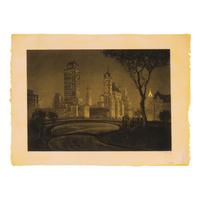 Anton Schutz (German/American, 1894-1977) — Plaza Lights