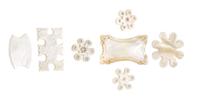 A Collection Seven of Mother-of-Pearl Thread Winders, , of various forms and sizes.