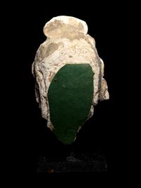 Three Gandharan Fragmentary Stucco Heads and One European Fragmentary Stucco Head