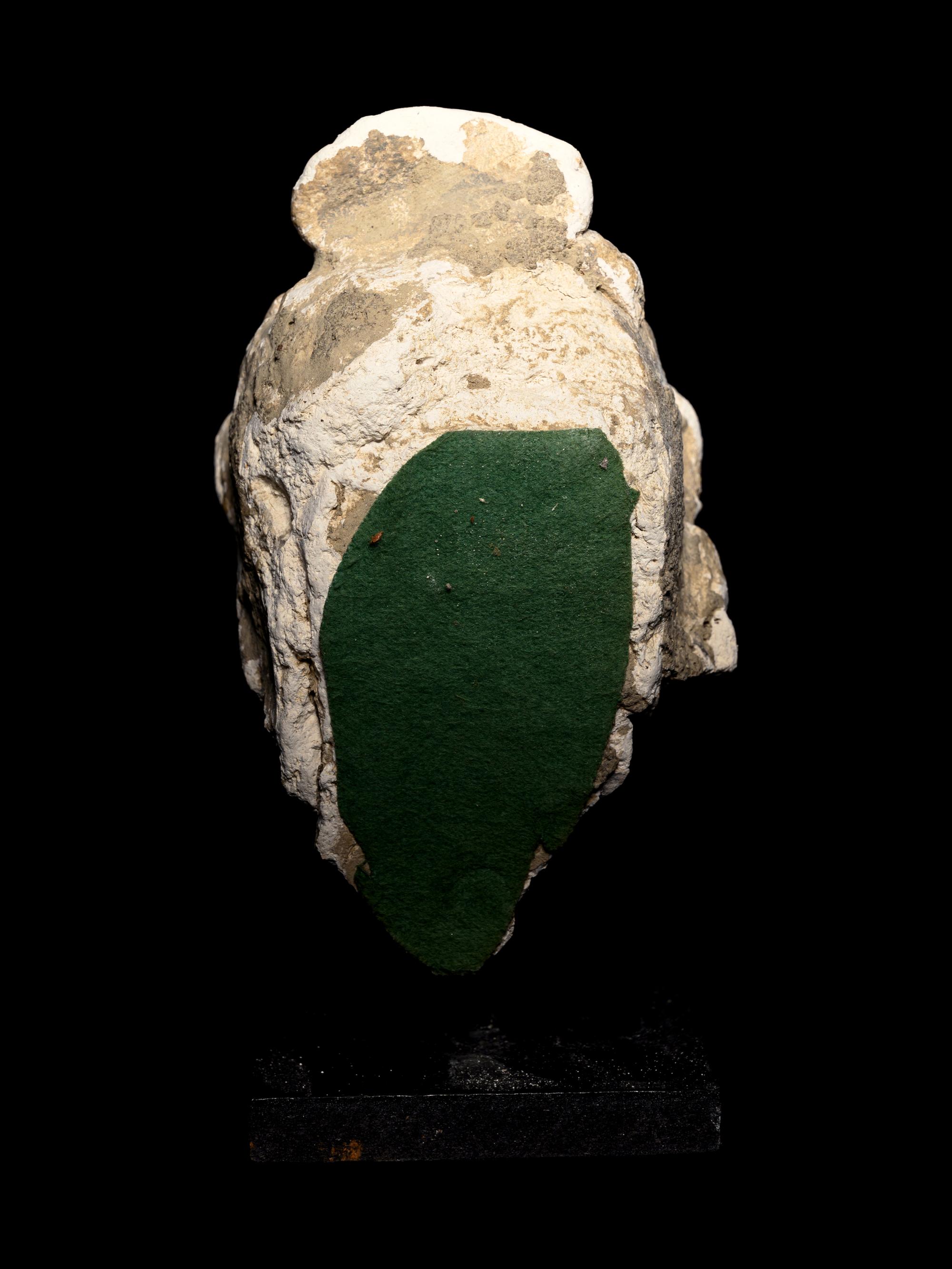 Three Gandharan Fragmentary Stucco Heads and One European Fragmentary Stucco Head
