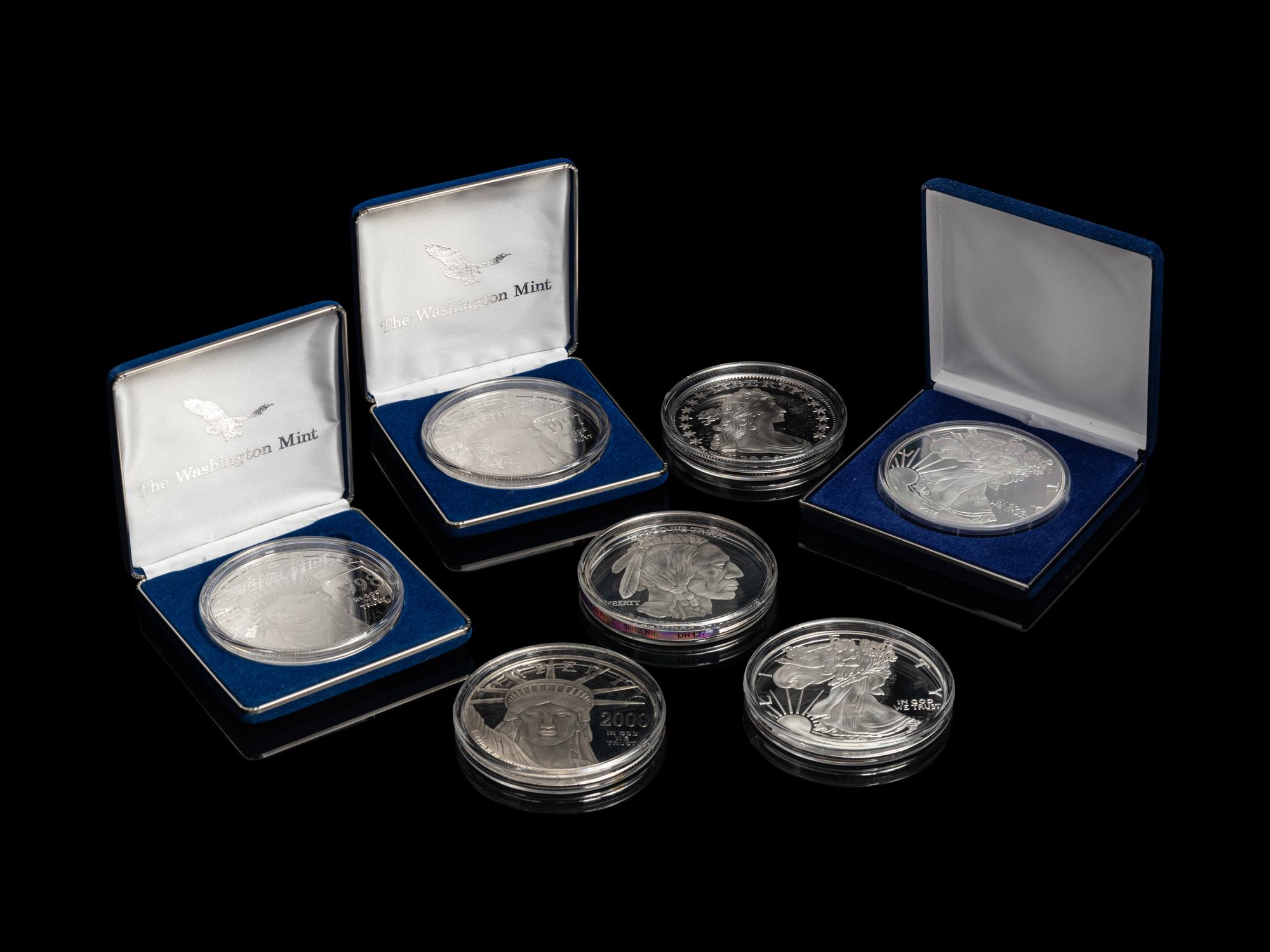 [PRIVATE ISSUE] Seven 4 Oz. Silver Rounds