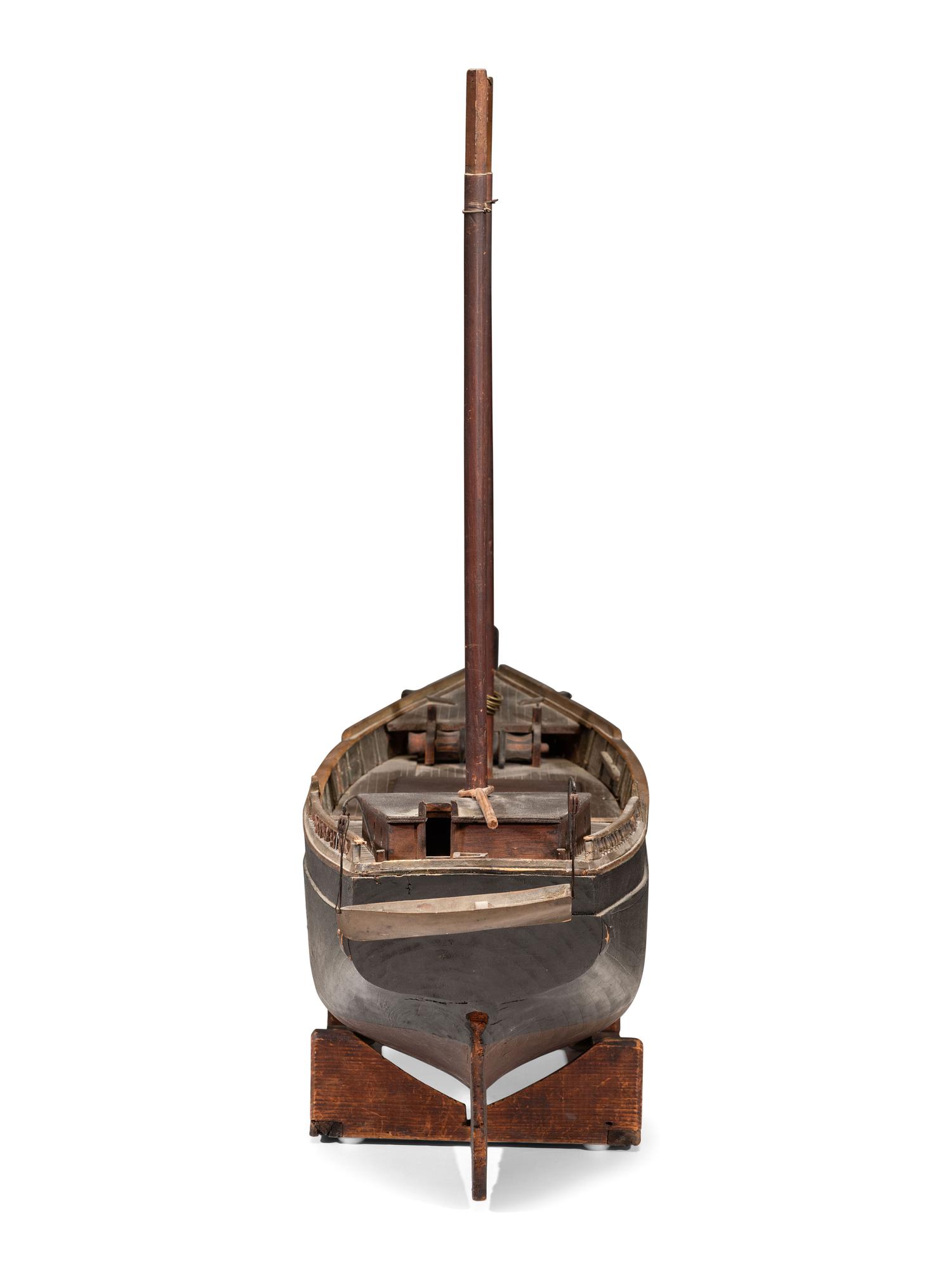 A Carved and Painted Wood Model of the Whaling Ship Essex