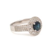 SAPPHIRE AND DIAMOND RING
