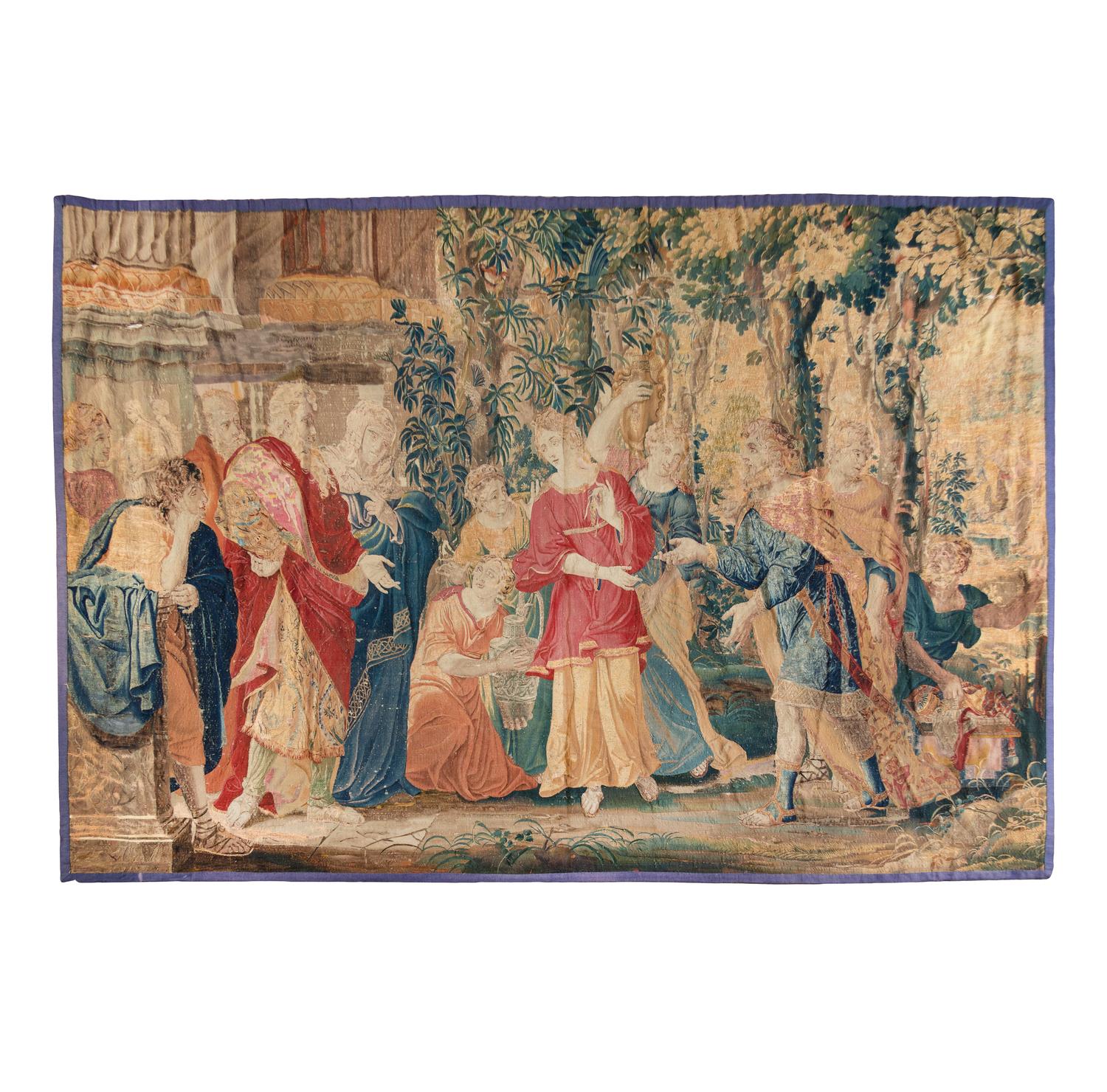 An Aubusson Wool Tapestry