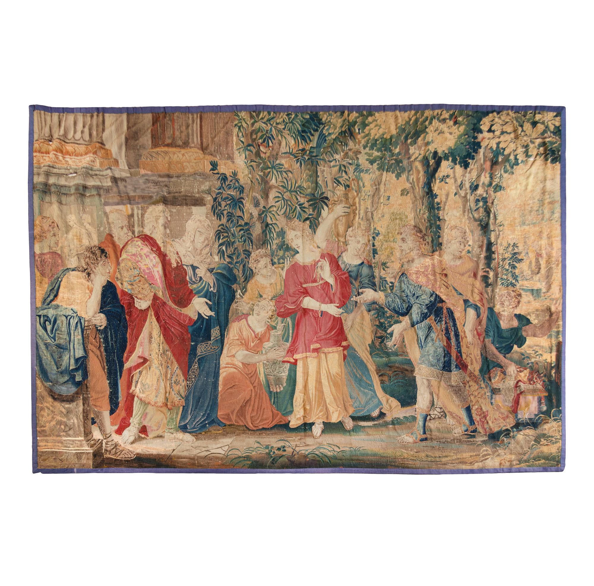 An Aubusson Wool Tapestry