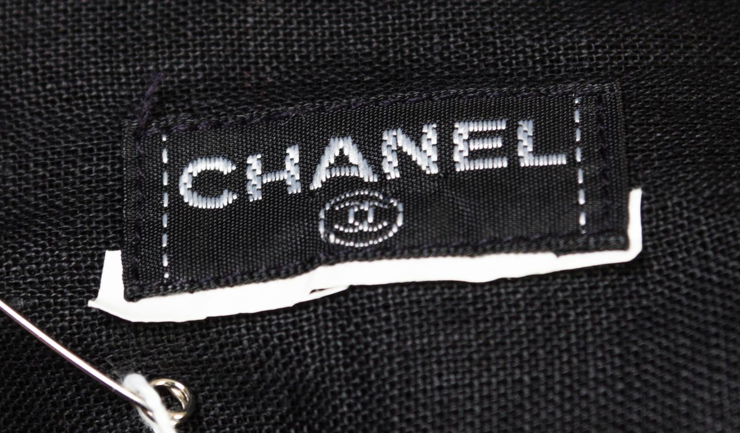 A Chanel Black Linen Shirt,