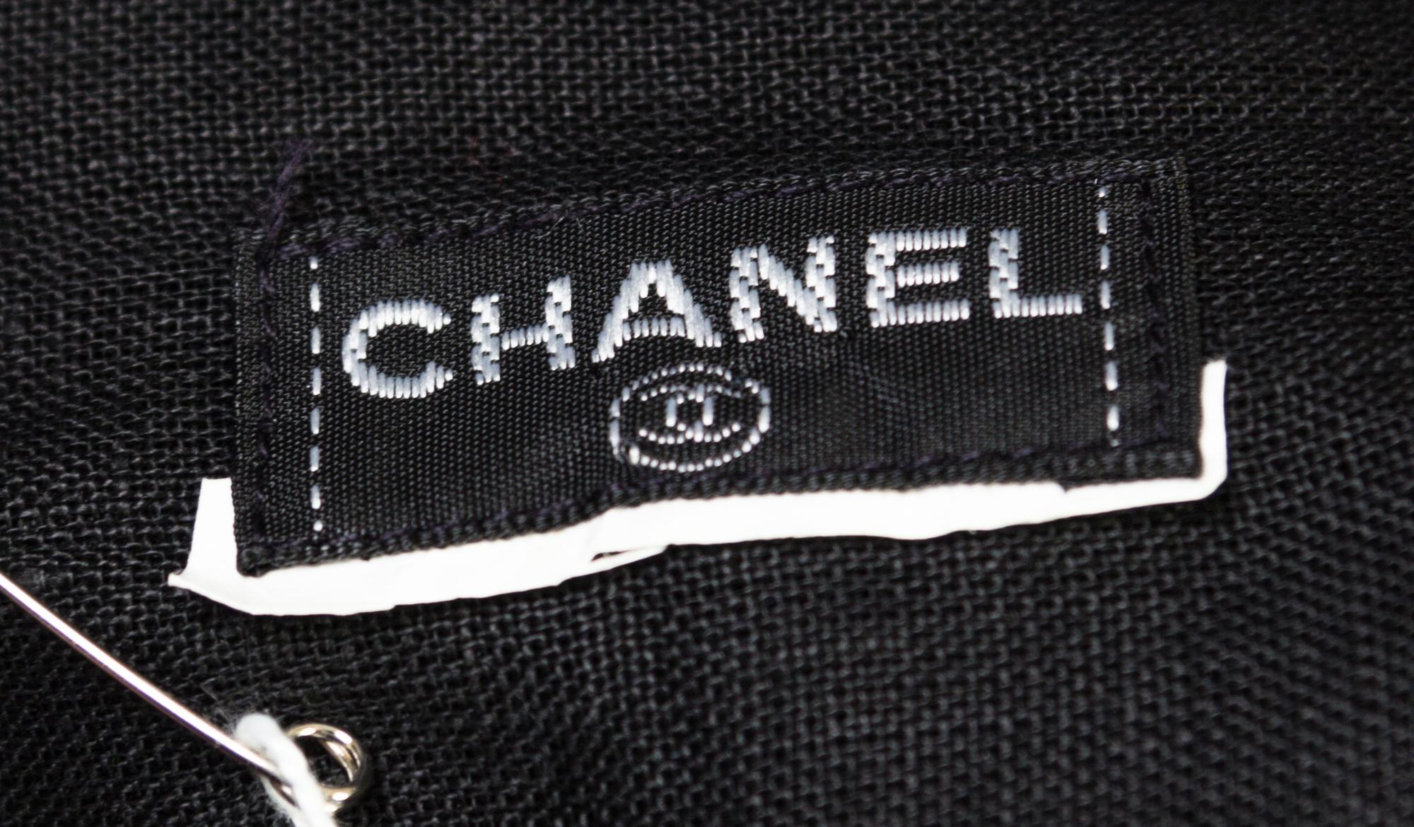 A Chanel Black Linen Shirt,