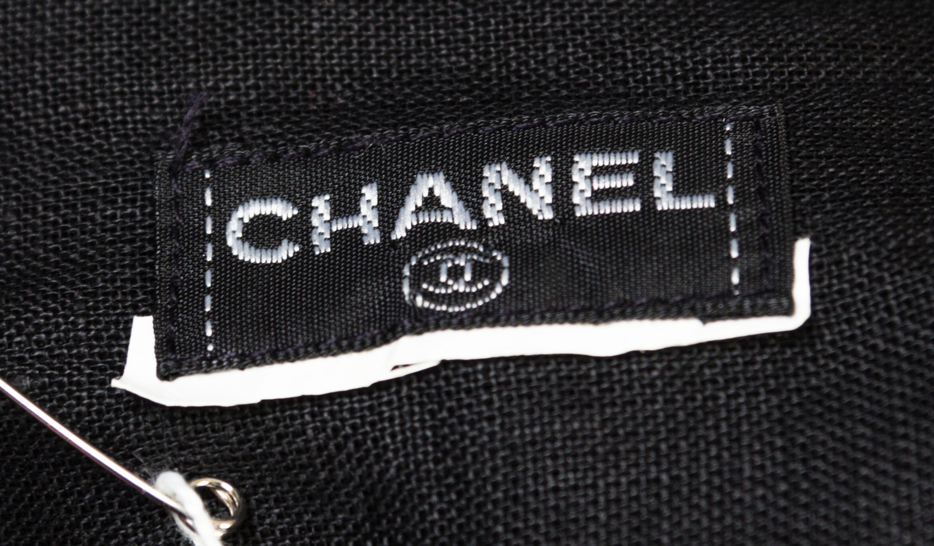 A Chanel Black Linen Shirt,