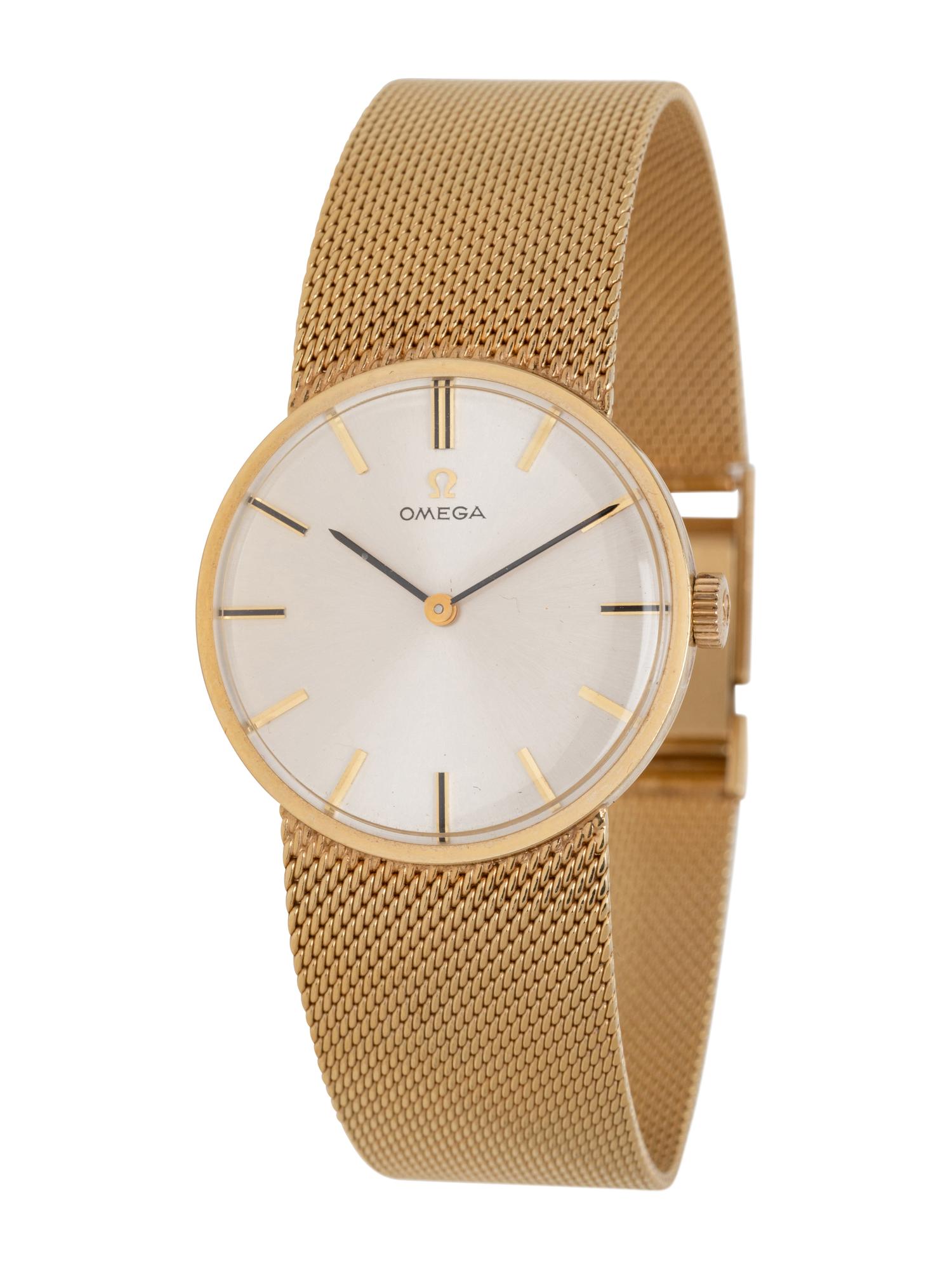 OMEGA, 14K YELLOW GOLD WATCH