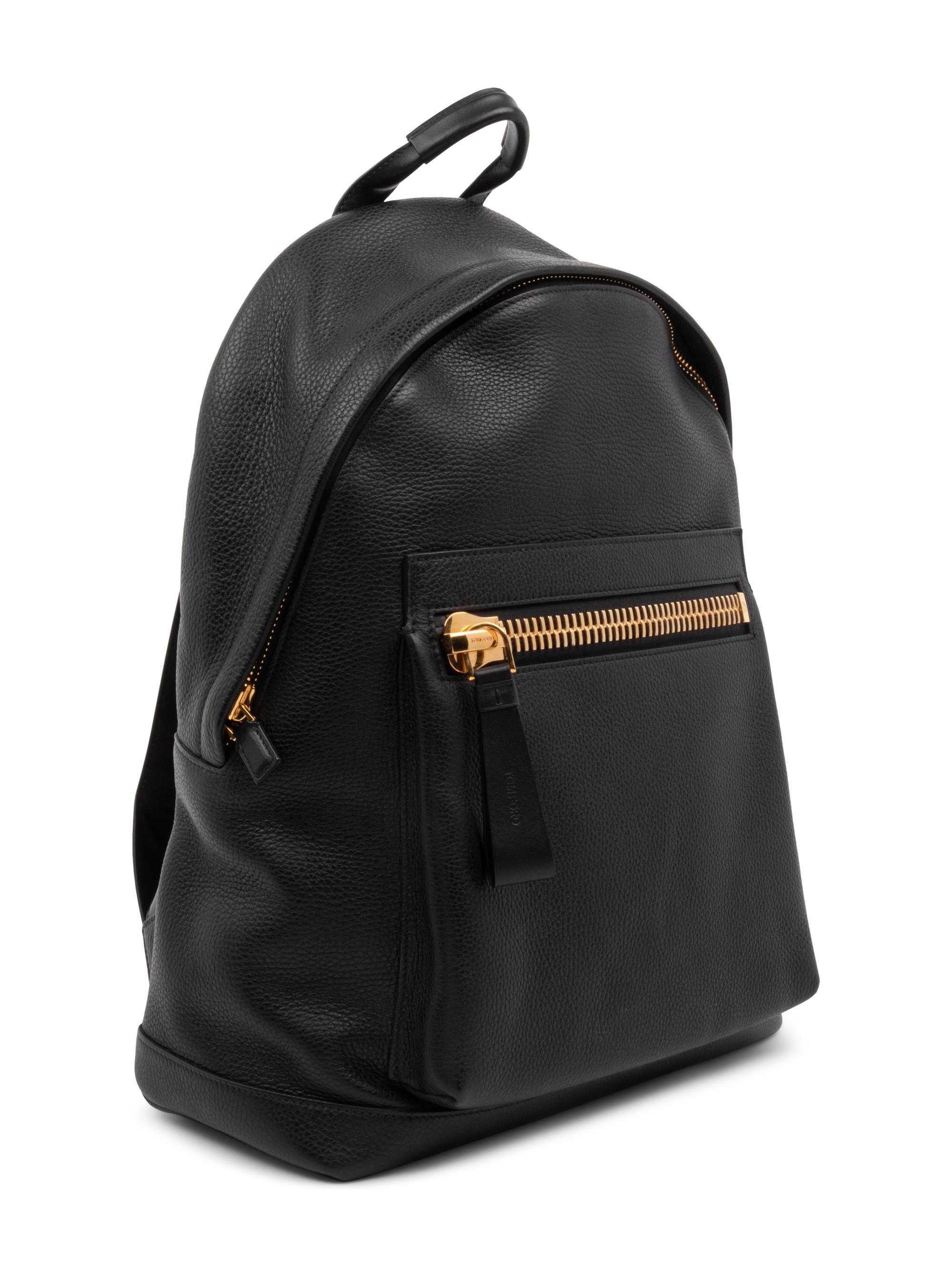 Tom Ford Buckley Backpack in Black Full Grain Leather, 2014