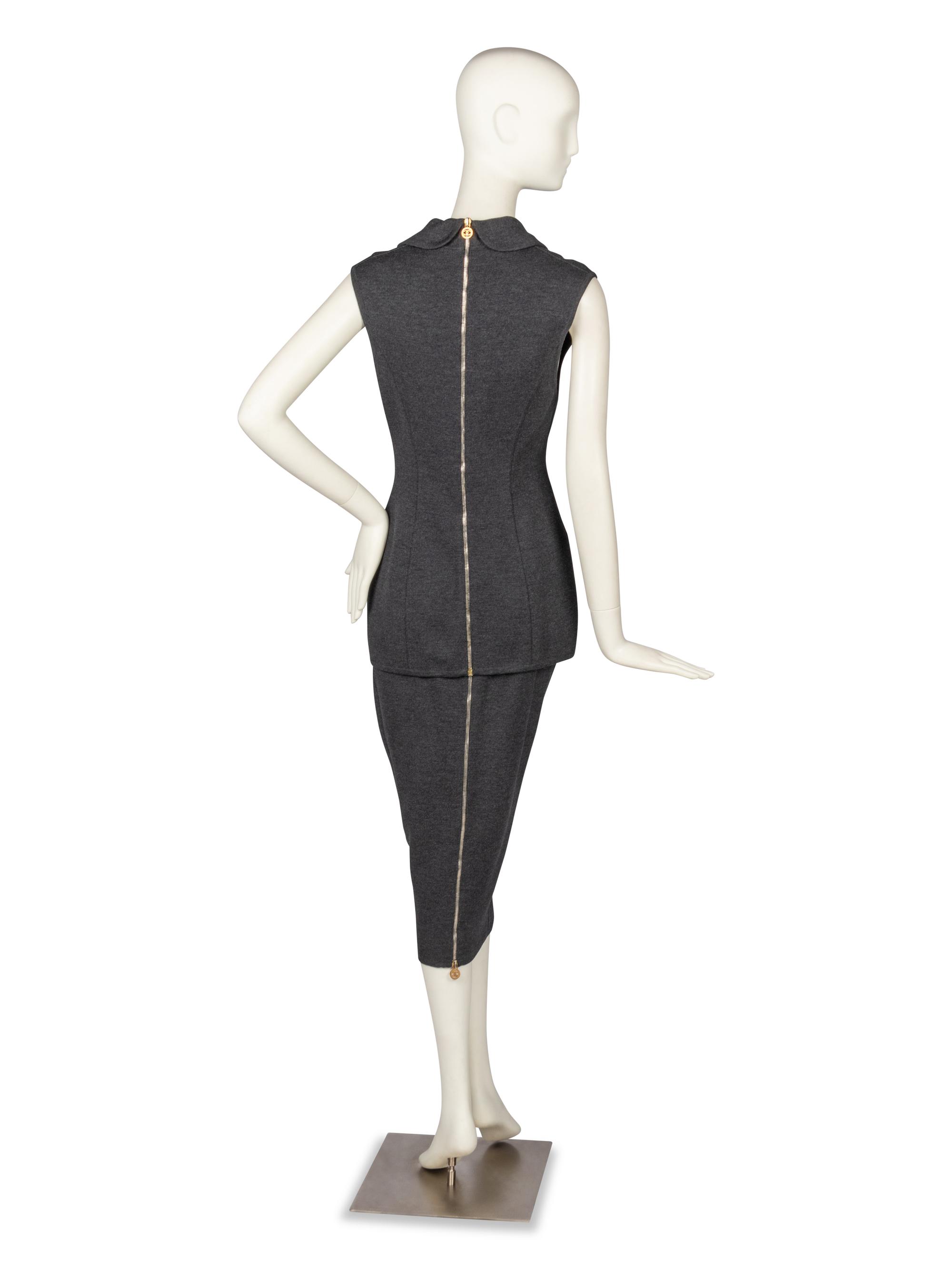 Chanel, Knit Tunic and Skirt Ensemble, c.1990