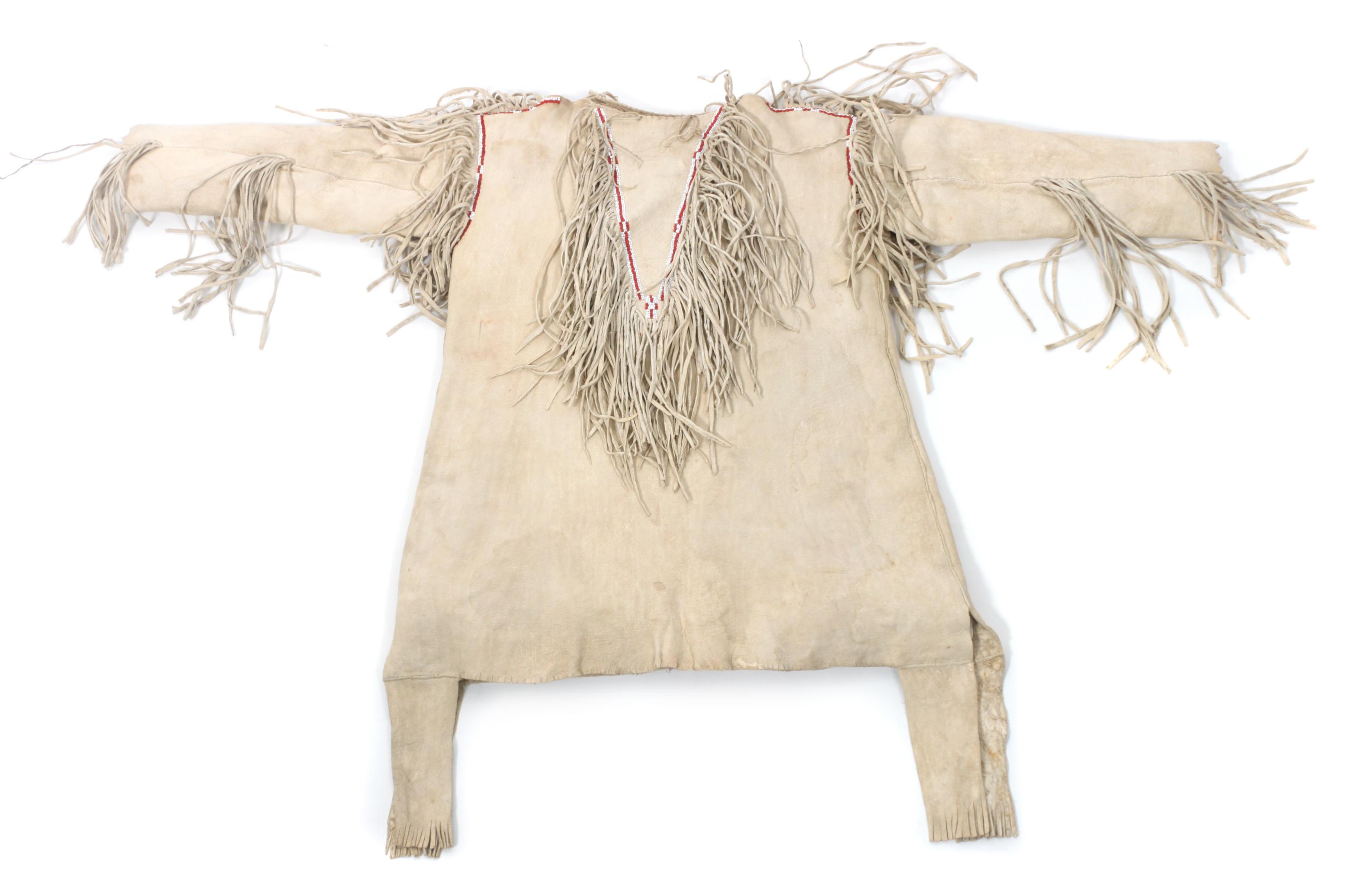 A Southern Cheyenne Boy's Outfit Length of shirt 20 inches.