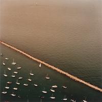 Terry Evans (born 1944) Lake Michigan, Boats and Barrier, 2003