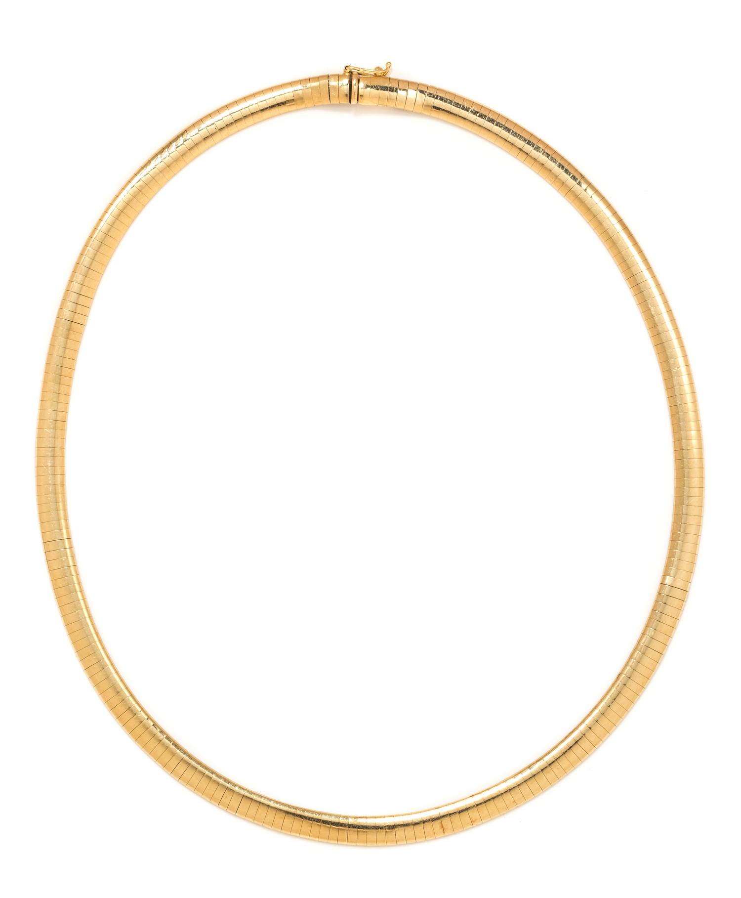 YELLOW GOLD COLLAR NECKLACE