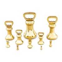 A Set of Ten Scottish Brass Weights