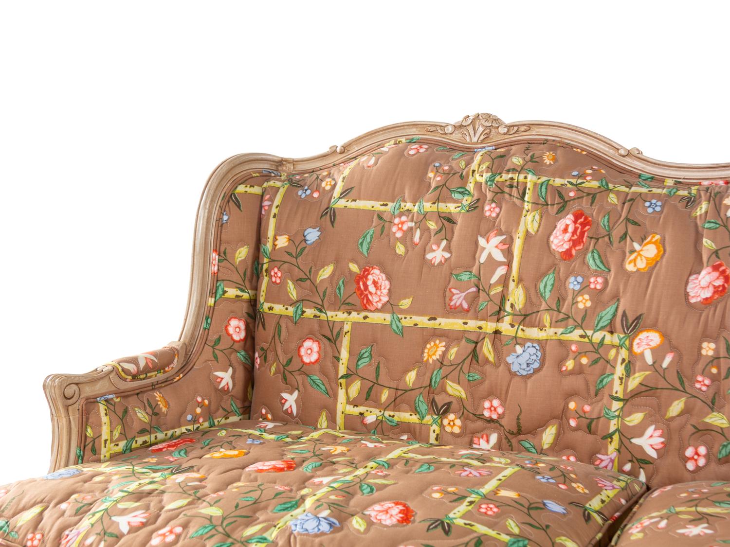 A Pair of Louis XV Style Painted Sofas