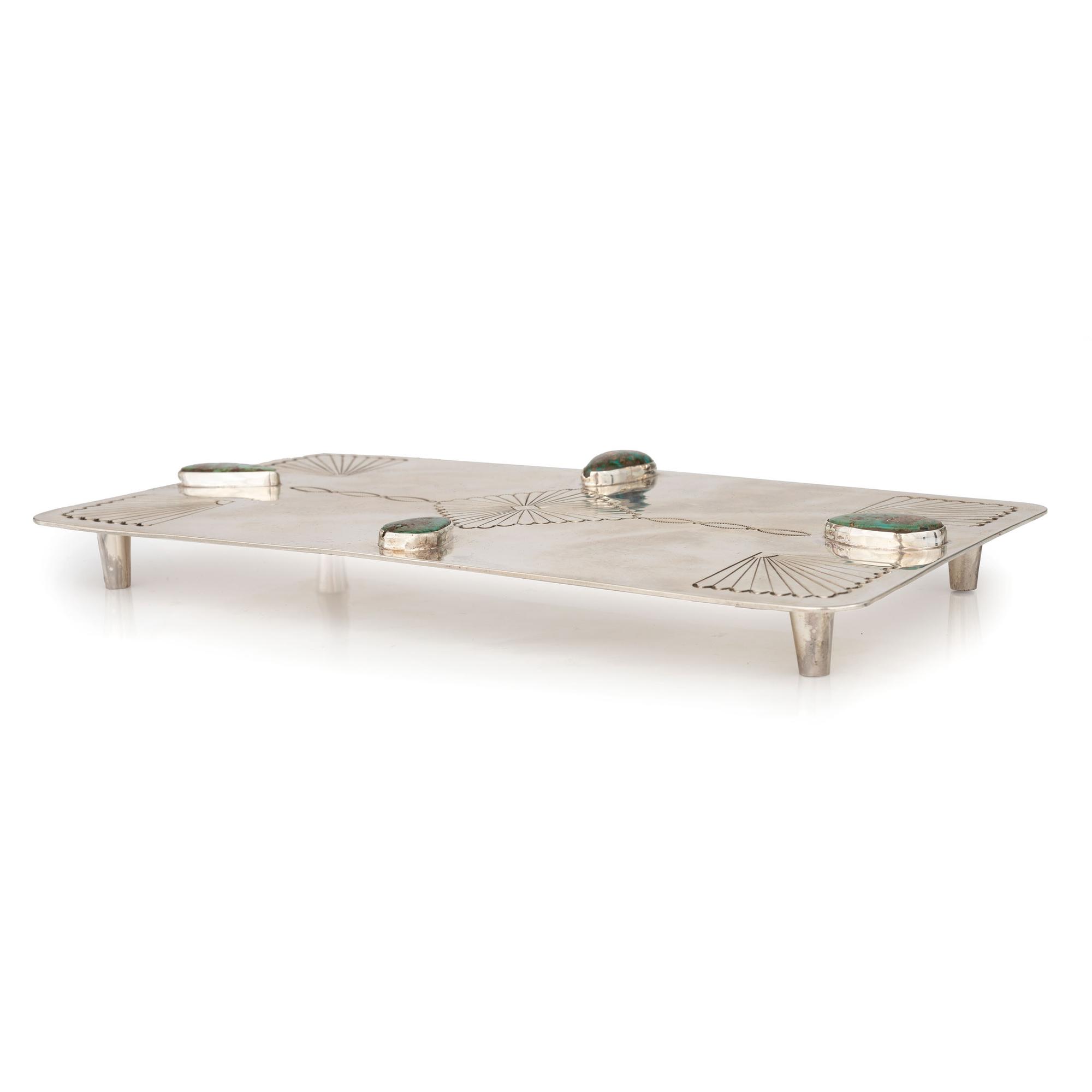Sterling Silver and Turquoise Tray