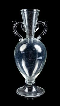 Style of Venini, Mid 20th Century, Handeled Vase