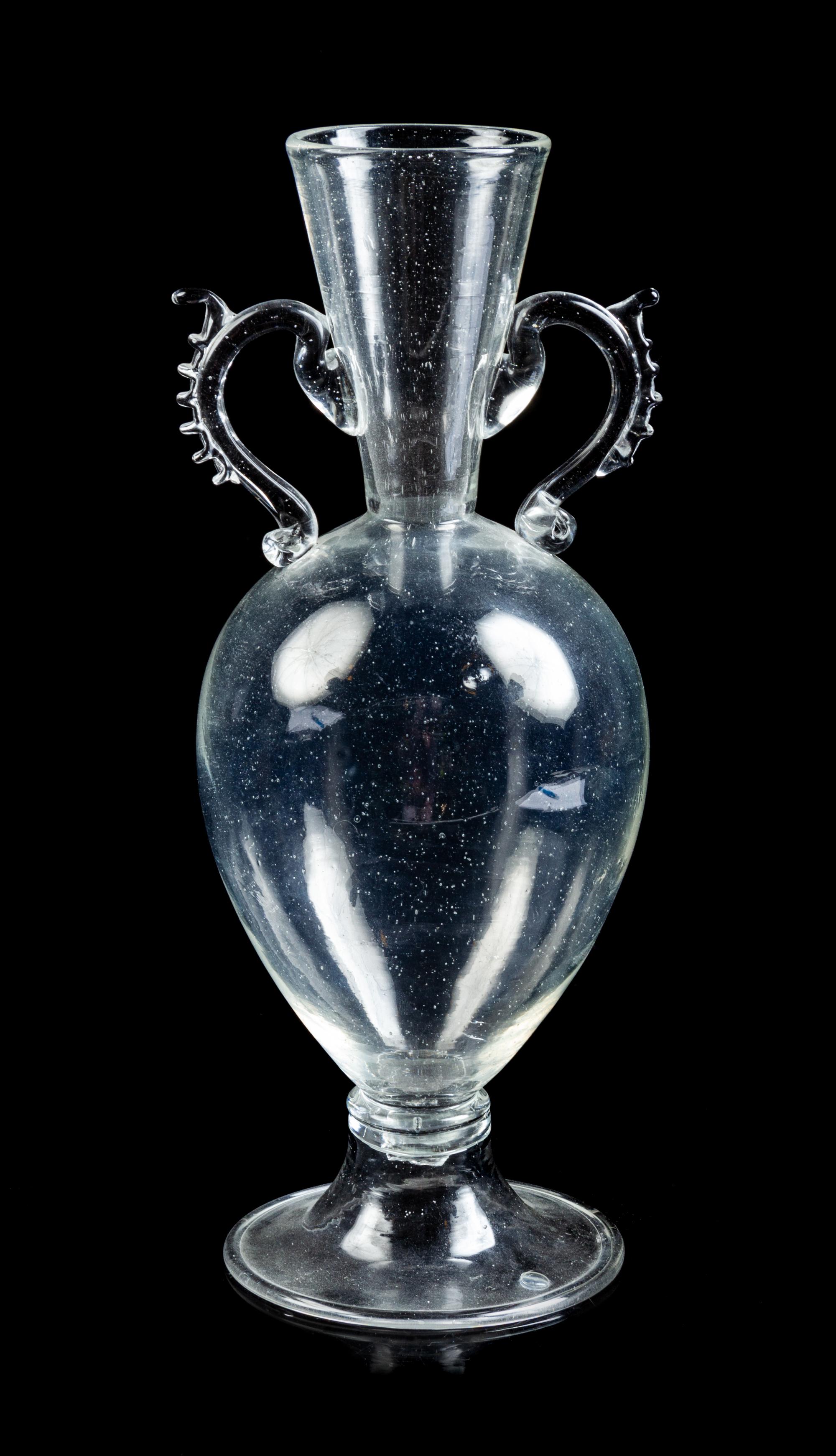Style of Venini, Mid 20th Century, Handeled Vase