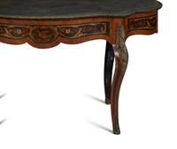 An Italian Gilt Metal Mounted Marquetry Center Table