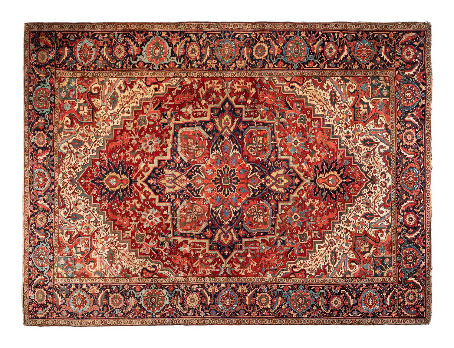 A Heriz Wool Rug