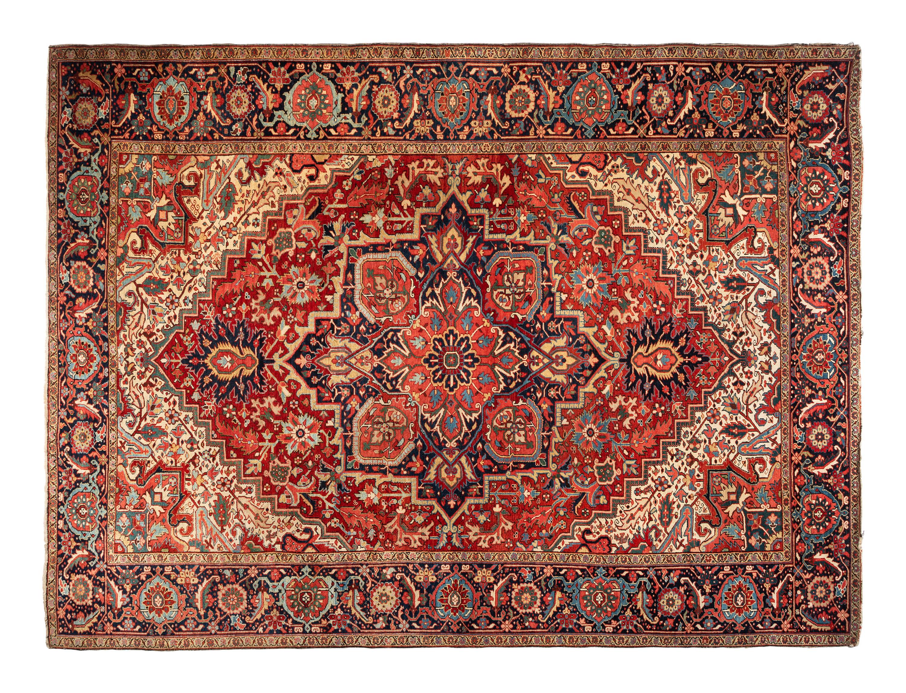A Heriz Wool Rug