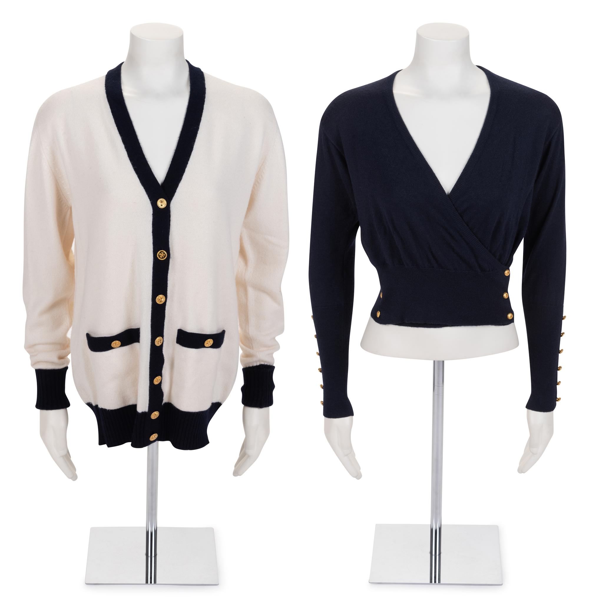 Two Chanel Knit Sweaters