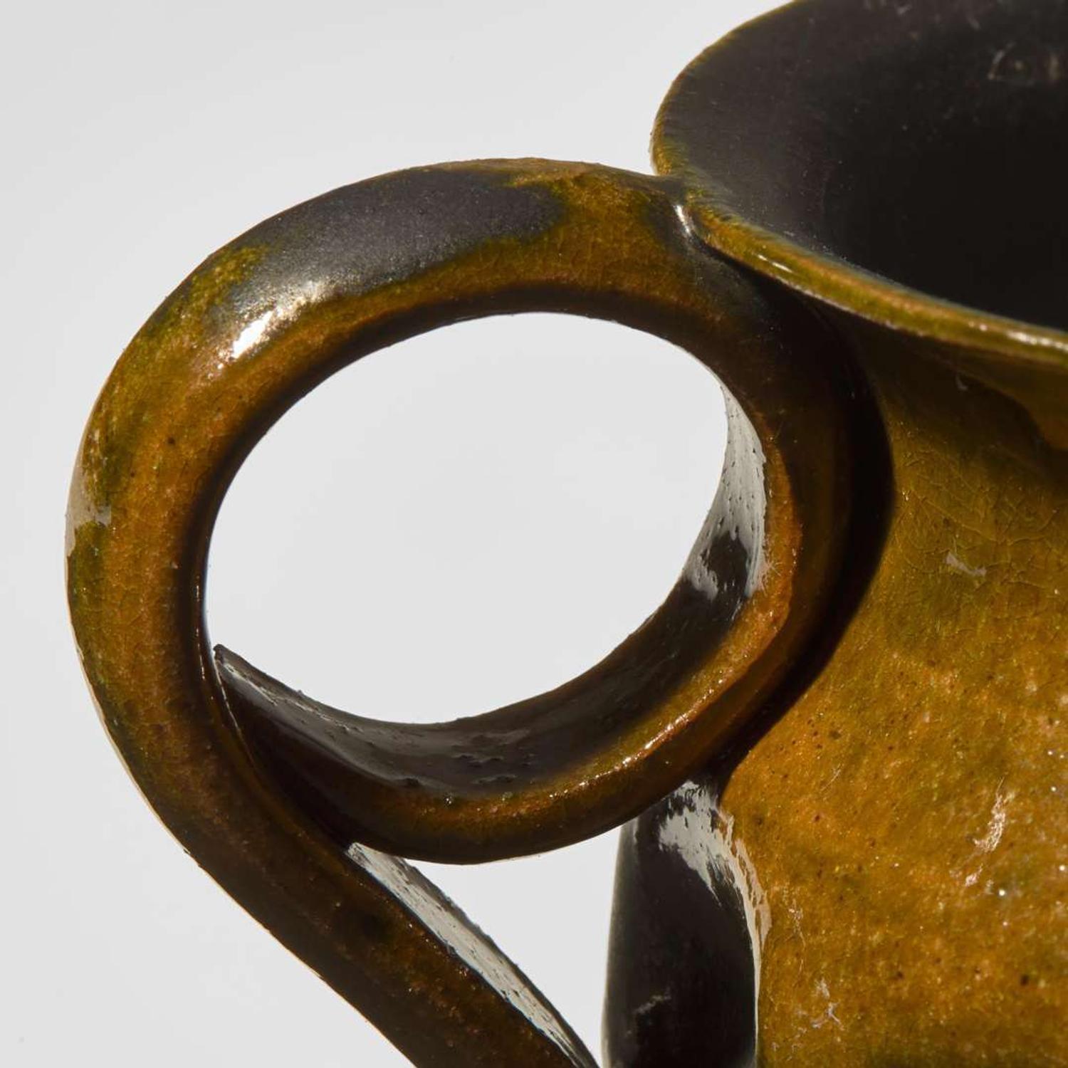 Dimpled Pitcher with Loop Handle, c. 1897-1900 Biloxi, Mississippi, USA