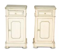 A Pair of Painted Nightstands