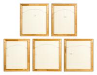 Costume A, B, C, D, and F (a group of 5 works)