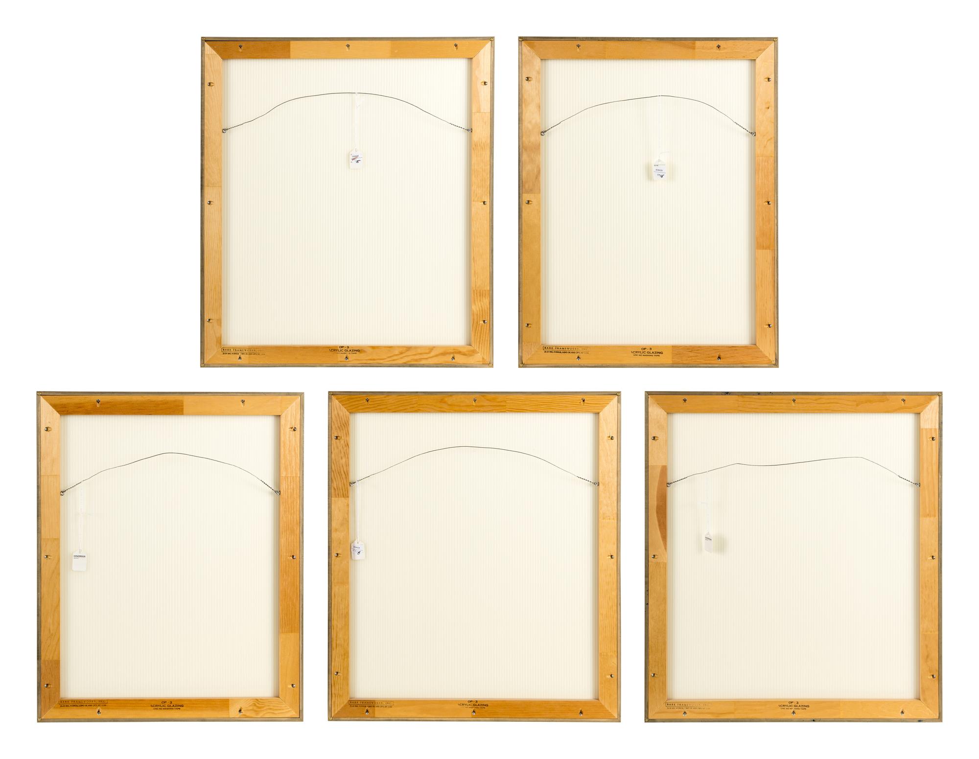 Costume A, B, C, D, and F (a group of 5 works)