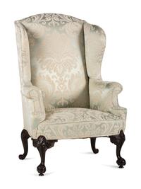 A Chippendale Style Claw and Ball Foot Easy Chair